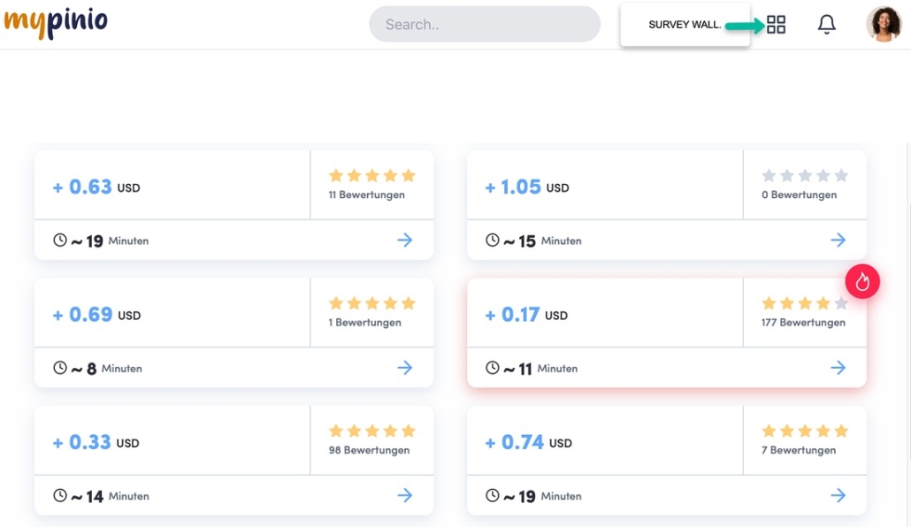 Check Survey Wall to earn money online with paid surveys